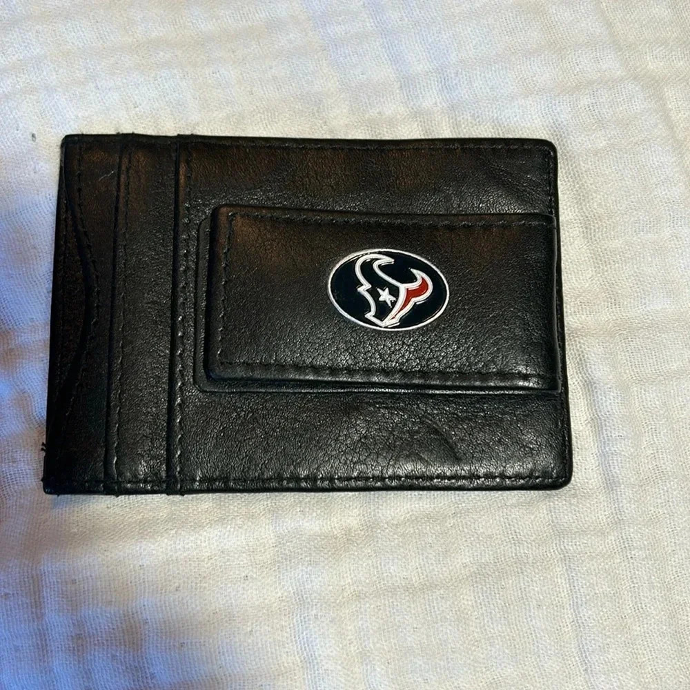 3 for 30$ Houston Texans, leather money, clip card case